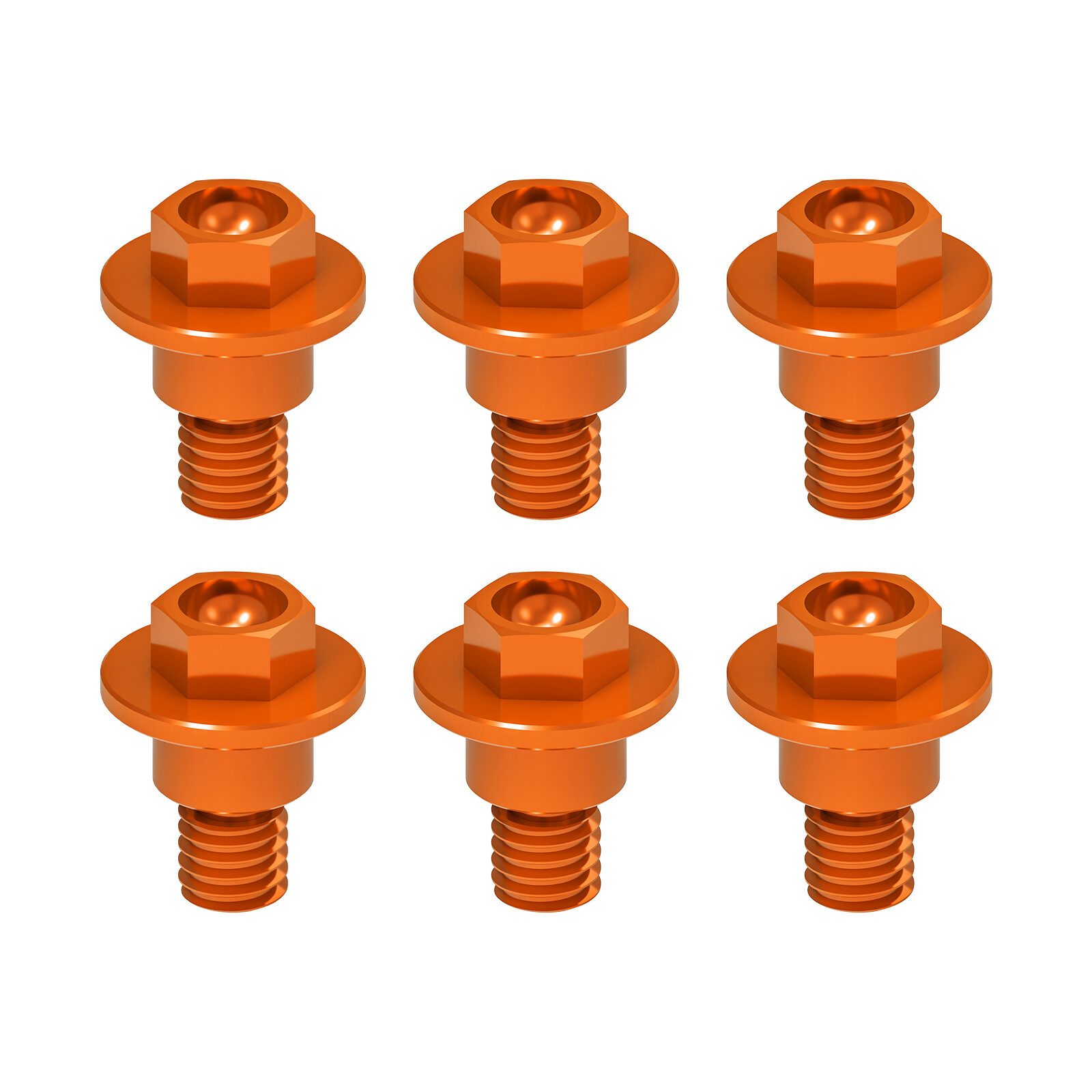 6X Front Fork Guard Bolts For KTM 125 250 300 390 400 450 500 525 XC XC-F EXC F