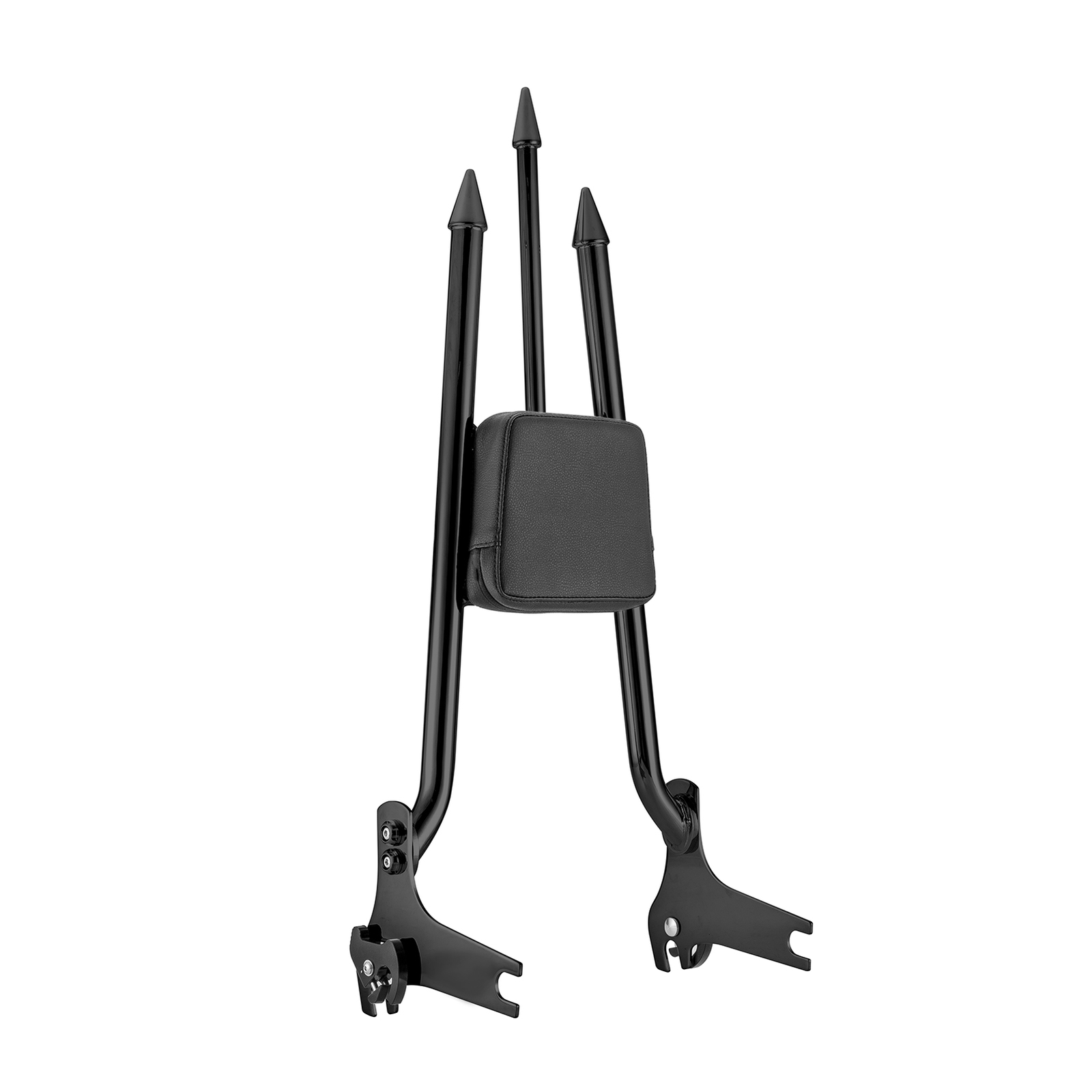 MOFUN 31″ Triple Halberd Backrest Sissy Bar Black For Harley Road King 1997-2008