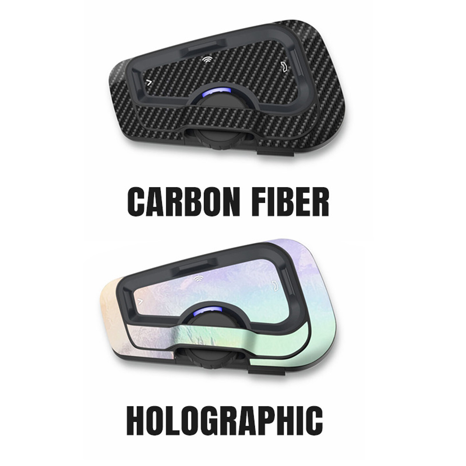 For CARDO Freecom 4X 2X Protection Cover Sticker Decals Carbon Fiber Holographic