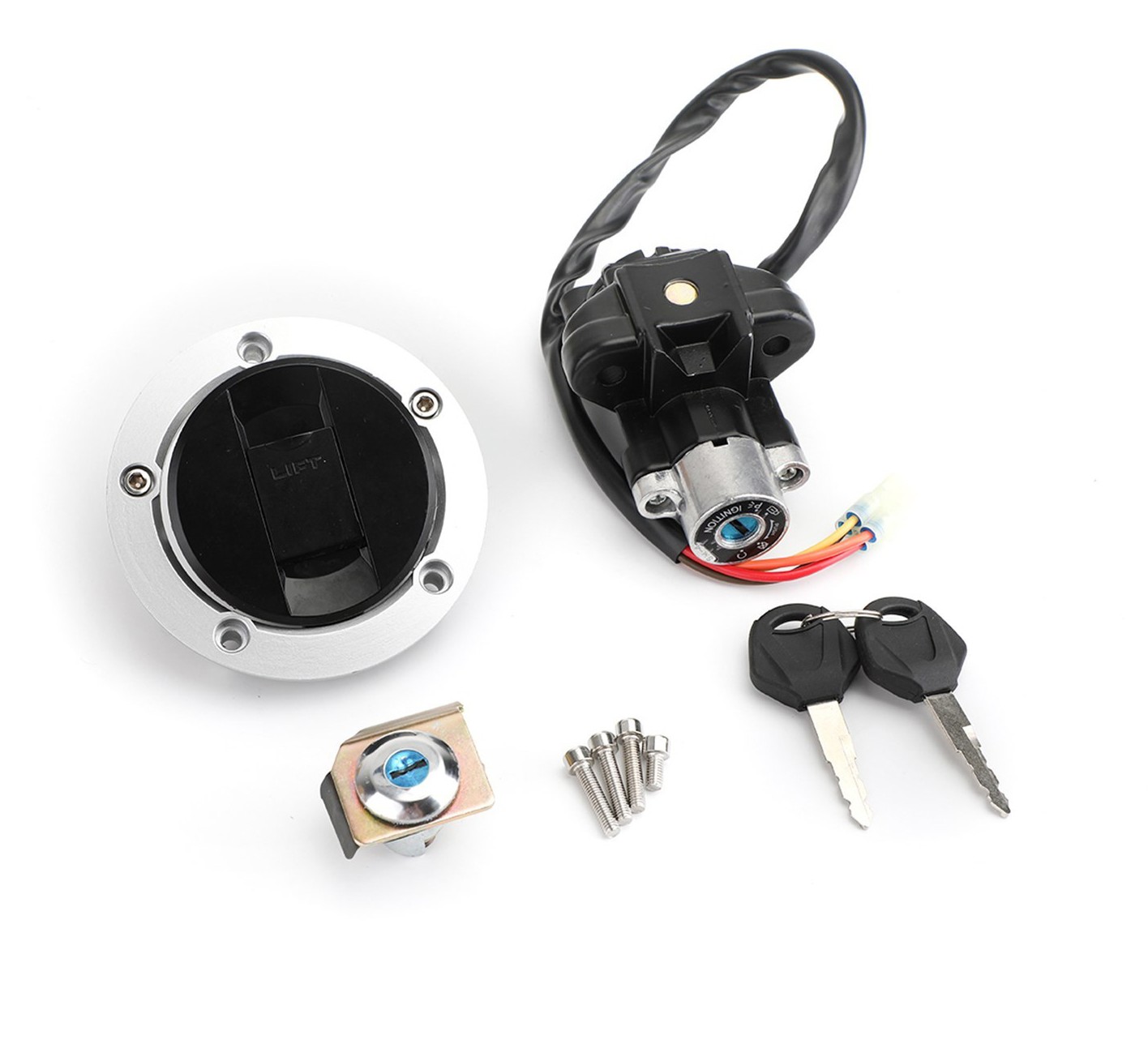Ignition Switch Fuel Gas Cap Lock Key FOR Suzuki SV650A ABS/ SV650S 2003-2009