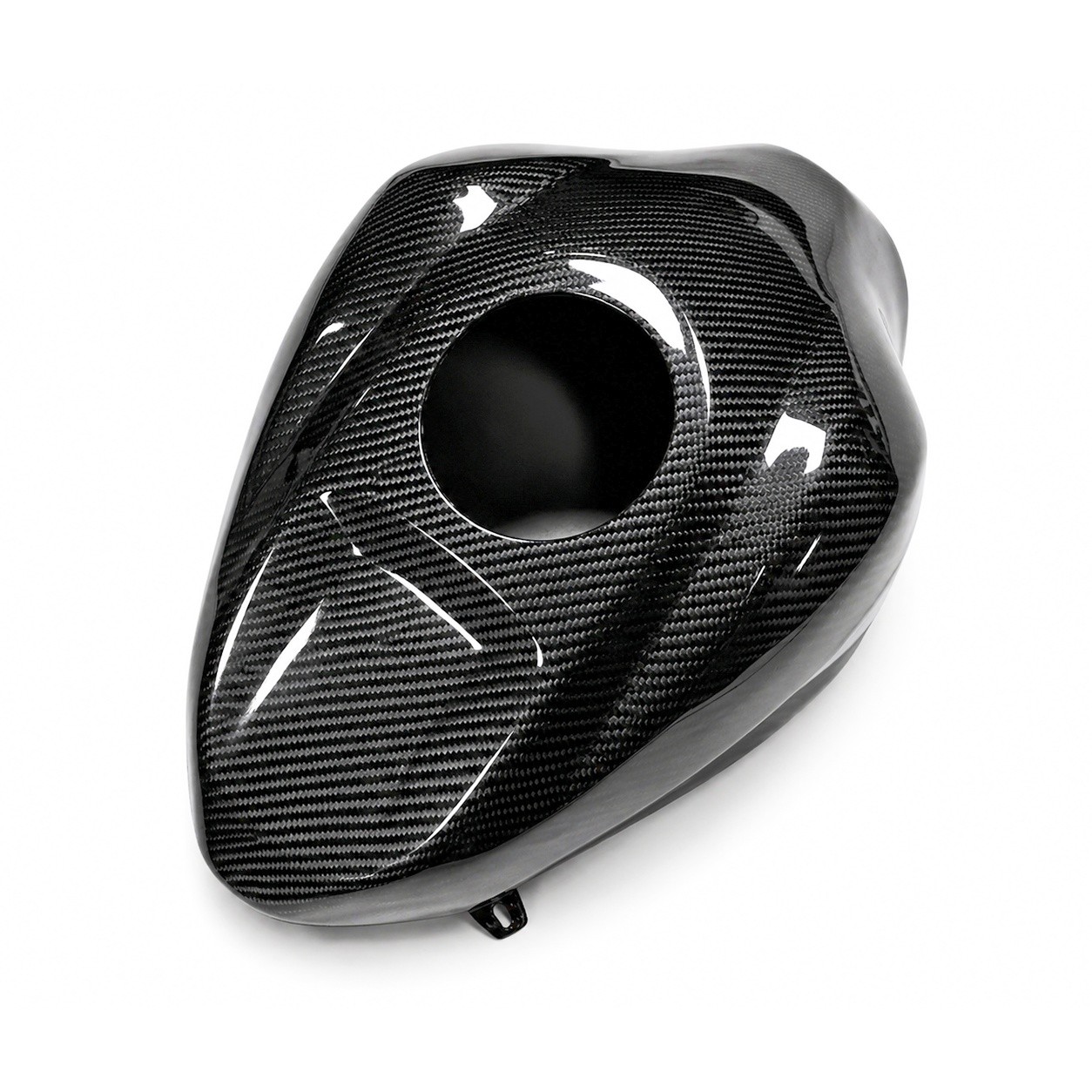 FU Carbon Fiber Tank Cover Fit for Kawasaki Ninja 2023-2025 ZX4R ZX4RR ZX25R