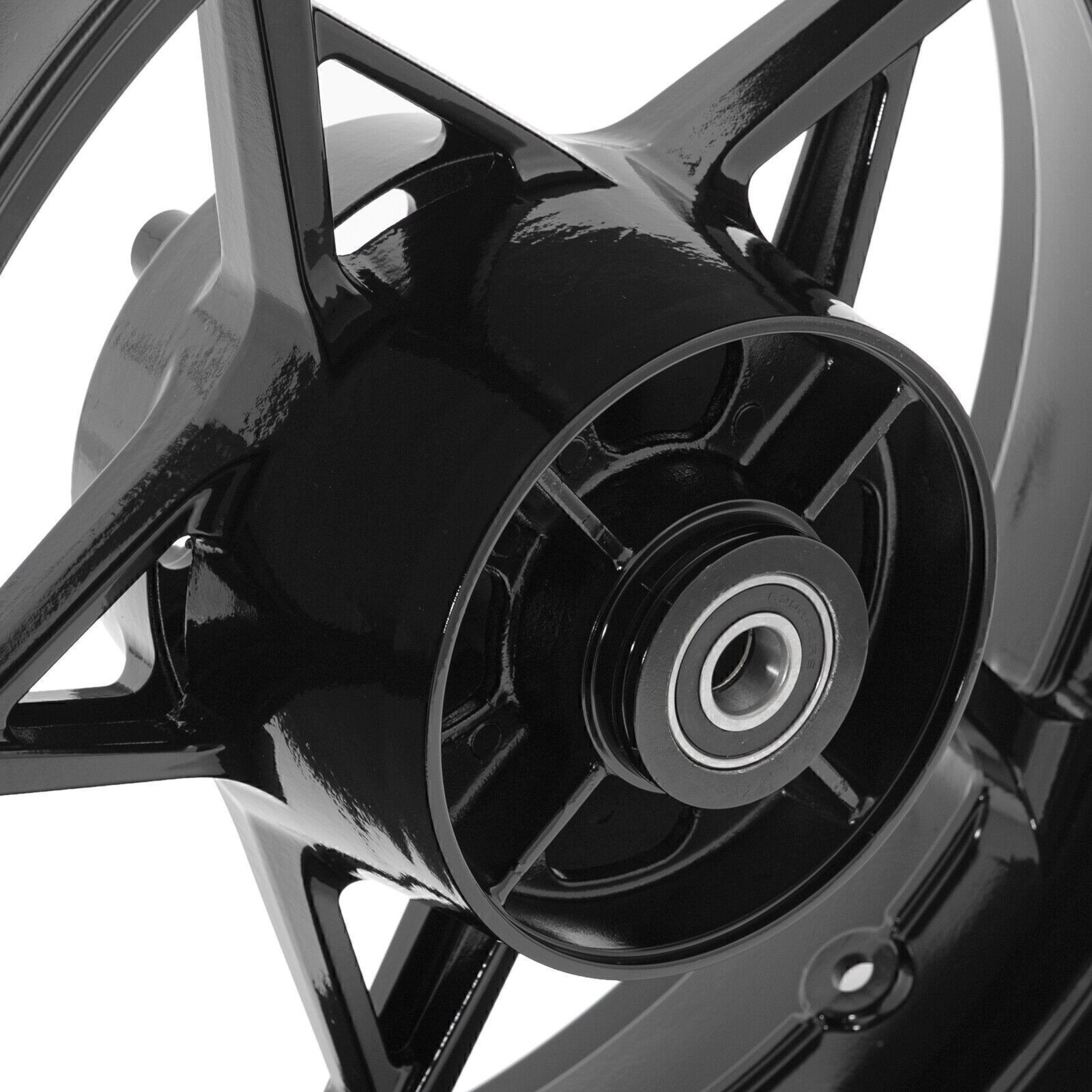 Aluminum 17″x5.5″ Black Tubeless Rear Wheel Rim Z900 17-24 ZR900SE For Kawasaki