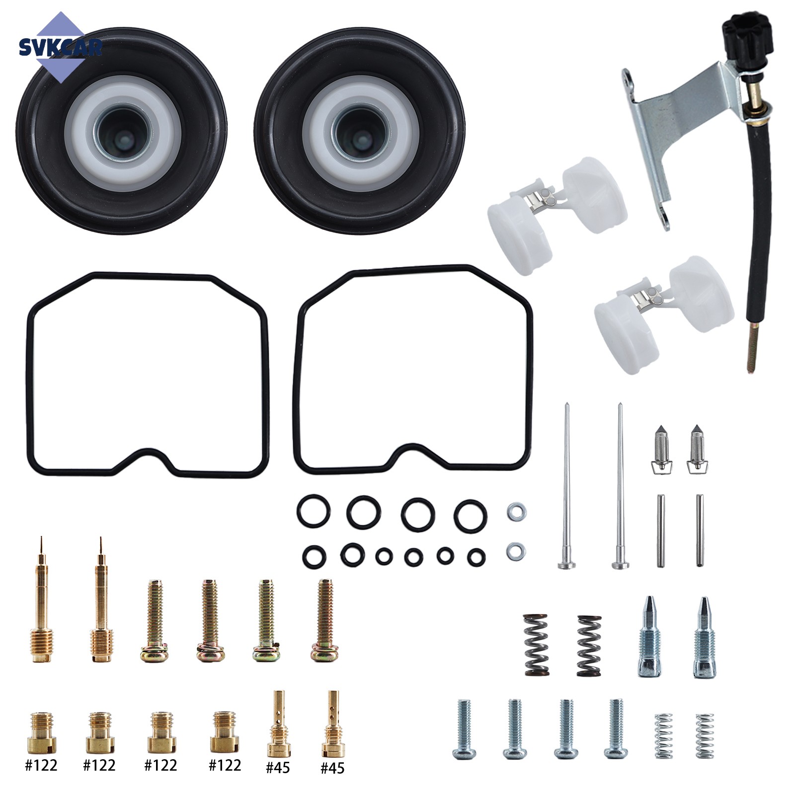 For Kawasaki EN500 C EN500 Vulcan LTD Carburetor Kit Plunger Diaphragm Float