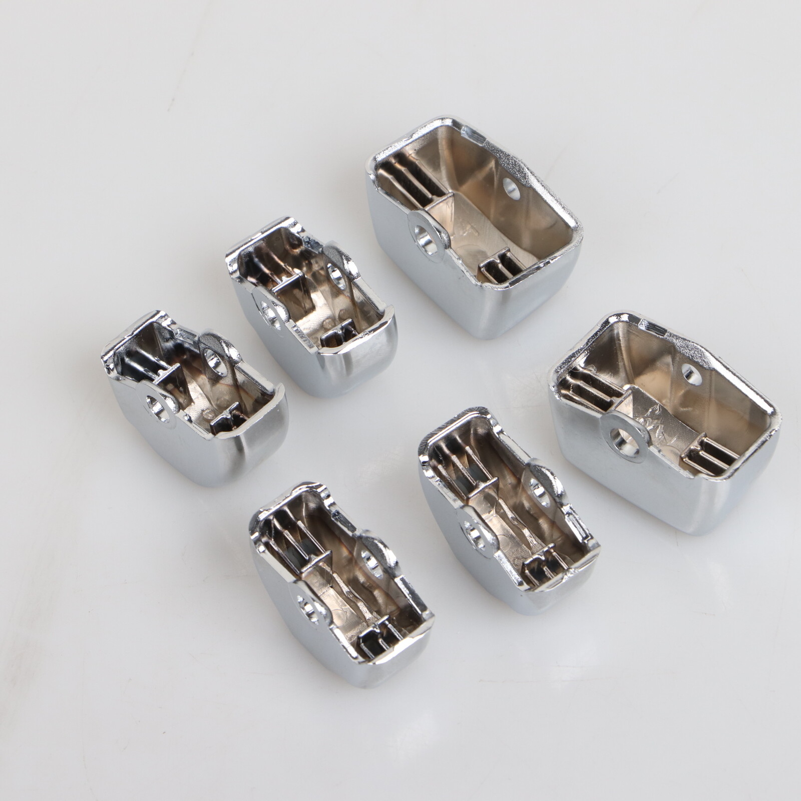 ABS Chrome Hand Control Switch Housing Button Cap For Harley Dyna Sportster 883