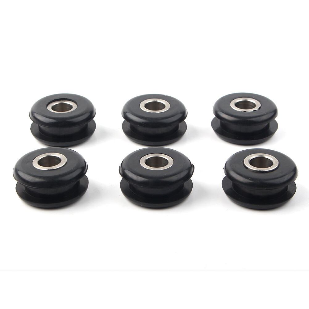 For Softail Fat Bob Gas Tank Flat Side Mounting Rubber Bushing Steel Inserts Set