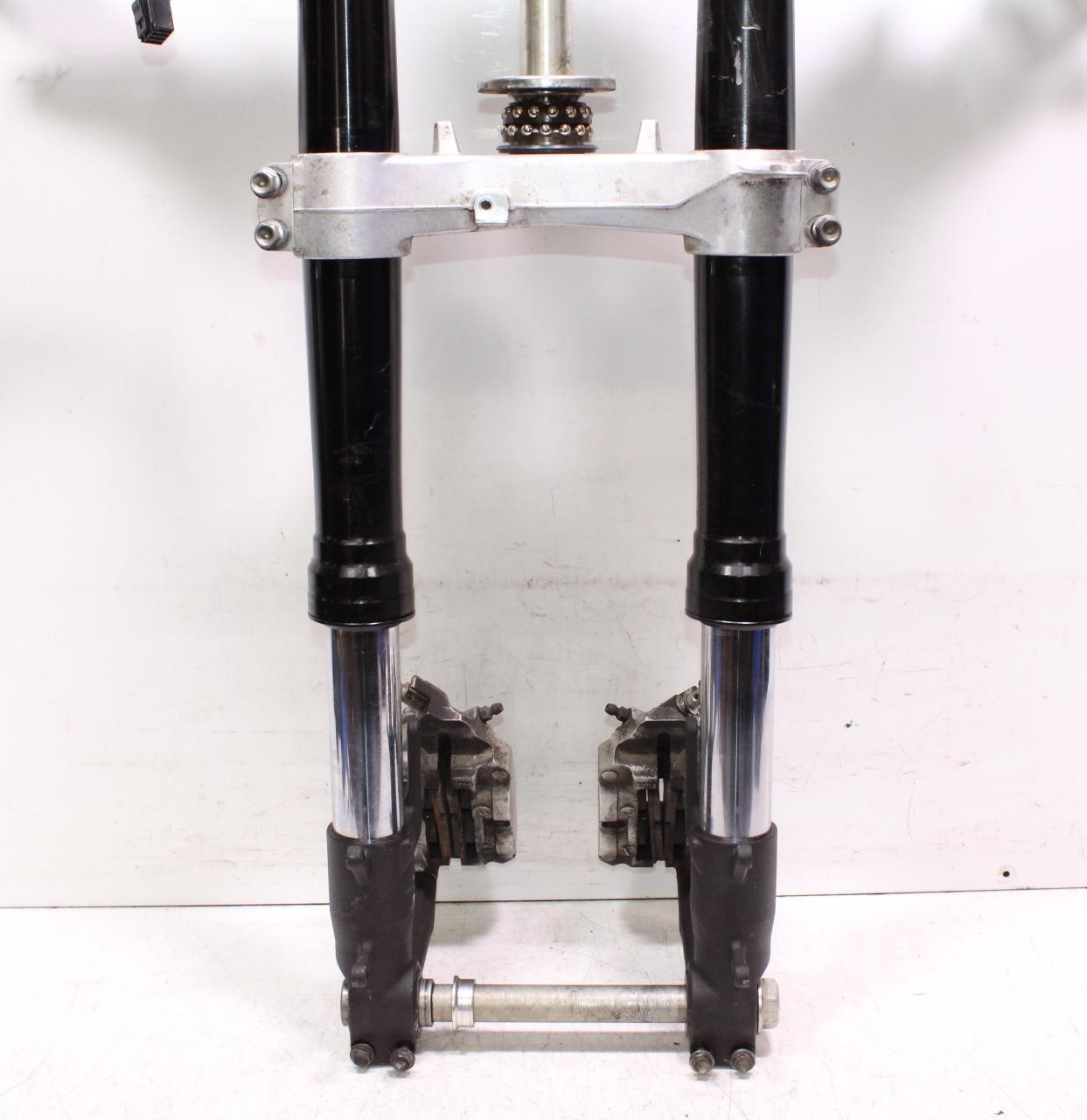11-24 SUZUKI GSXR 600 750 FRONT END FORKS SUSPENSION HANDLEBARS TRIPLE TREE