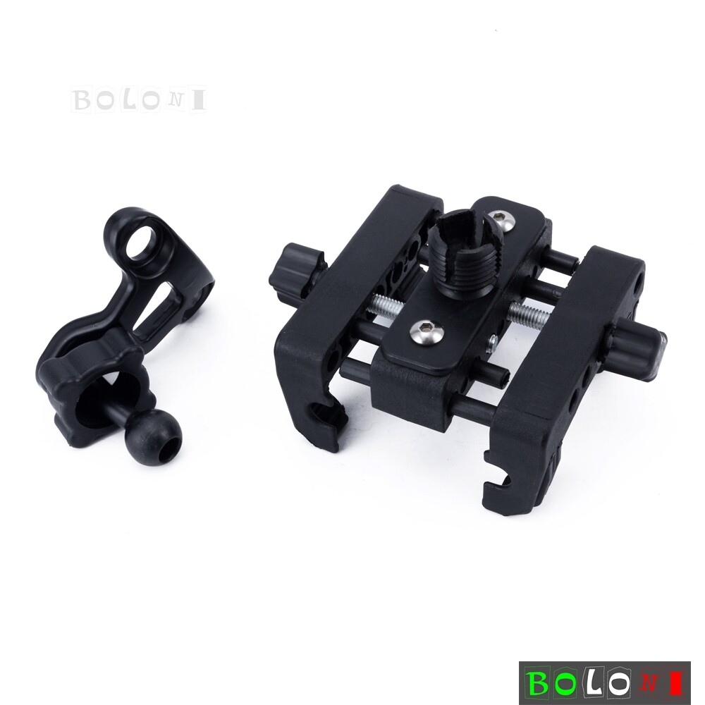 Motorcycle Handlebar Mount Phone Carrier Set For Dyna Softail Sportster 883 1200
