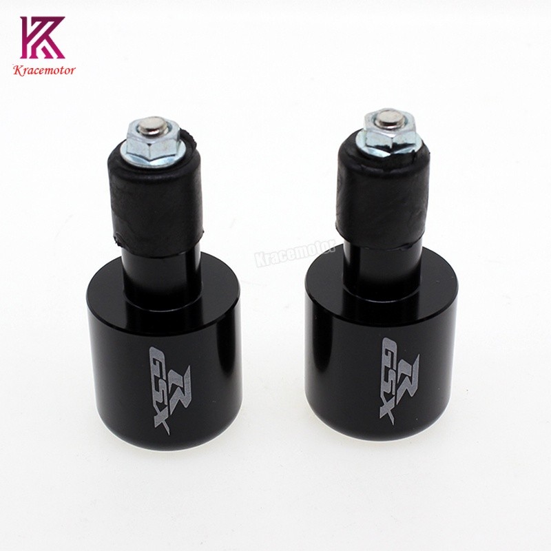 CNC 7/8” Handlebar Bar Ends Slider Cap Plugs GSX1300BK GSXR1000 GSXR750 GSXR600