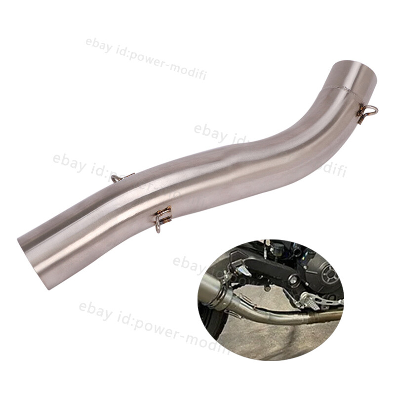 For Ducati Monster 797 Scrambler 800 821 Exhaust Mid Link Pipe Connect 51MM Tips