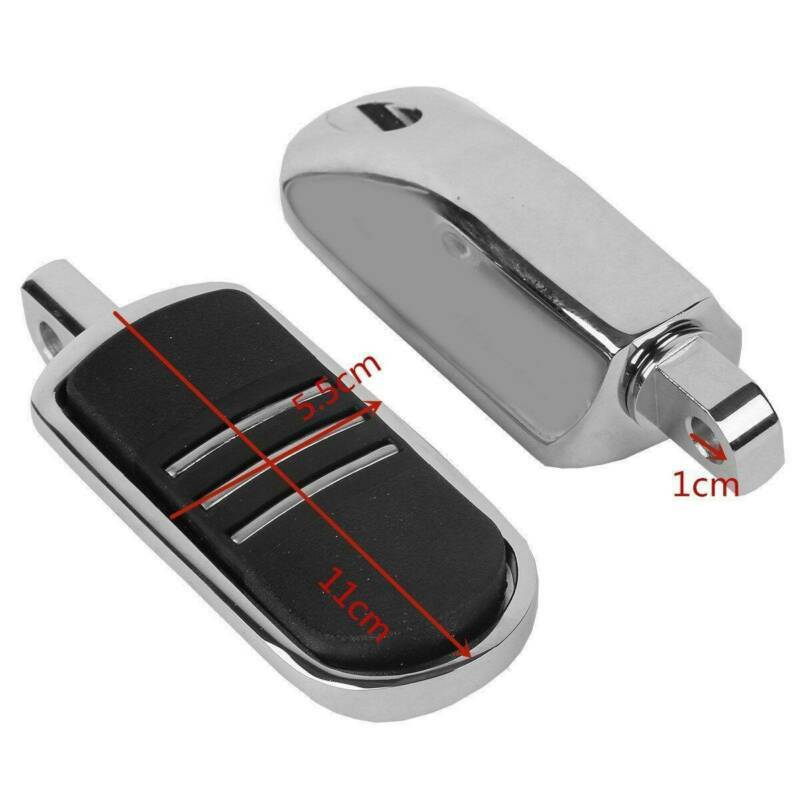 Chrome Passenger Footpeg Peg Mount Fit For Harley Touring Street Glide 1993-2024