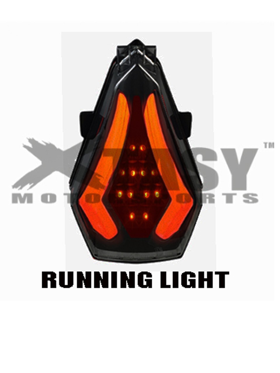 INTEGRATED LED TAIL LIGHT BLACK SMOKE YAMAHA R6 YEAR 08,09,10,11,12,13,14,15,16