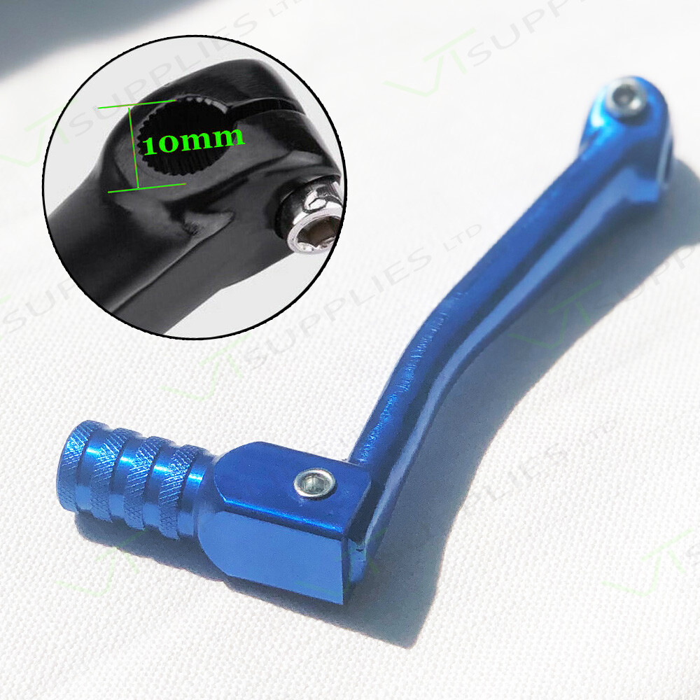 Blue Universal Motorbike Gear Shifter Aluminium Alloy Foldable Shift Lever