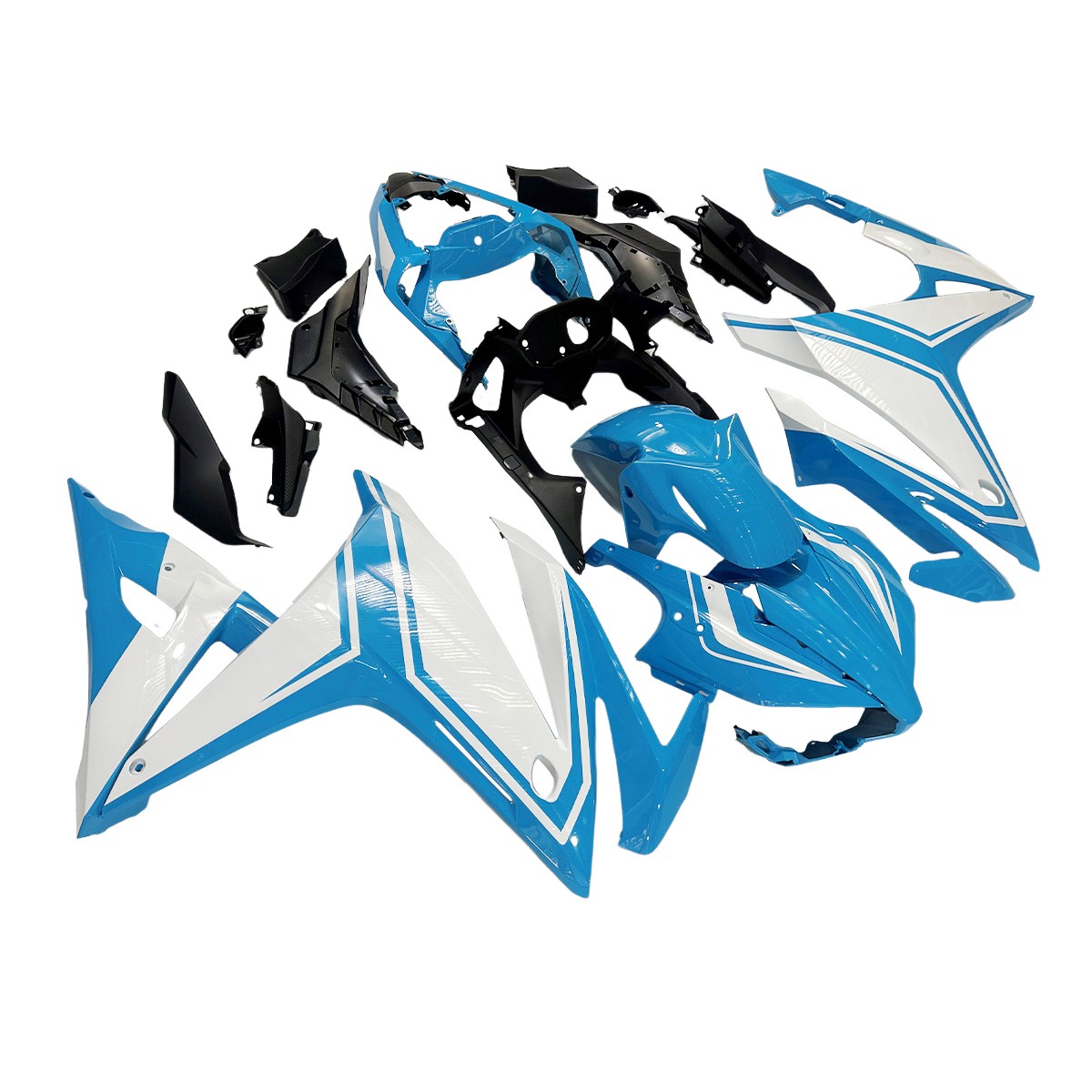 Blue White Fairing Kit For 2016 2017 2018 Honda CBR500R ABS Injection Bodywork