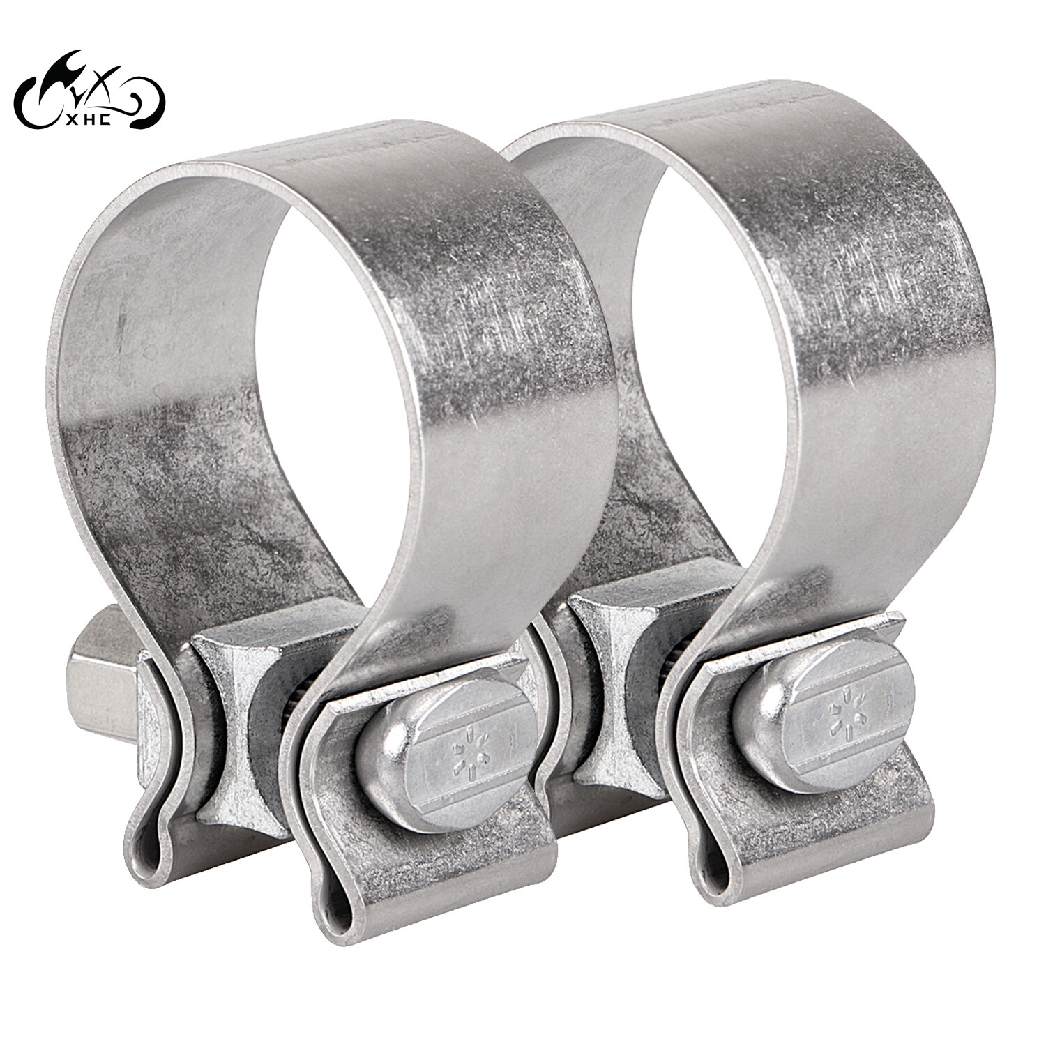 2x 1.75″ Exhaust Clamp on Headers For Harley Touring Road King Glide Ultra FLTRU
