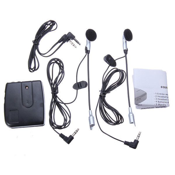 Motorcycle Helmet to Helmet Intercom Headset Walkie-talkie Front & Rear MP3 g