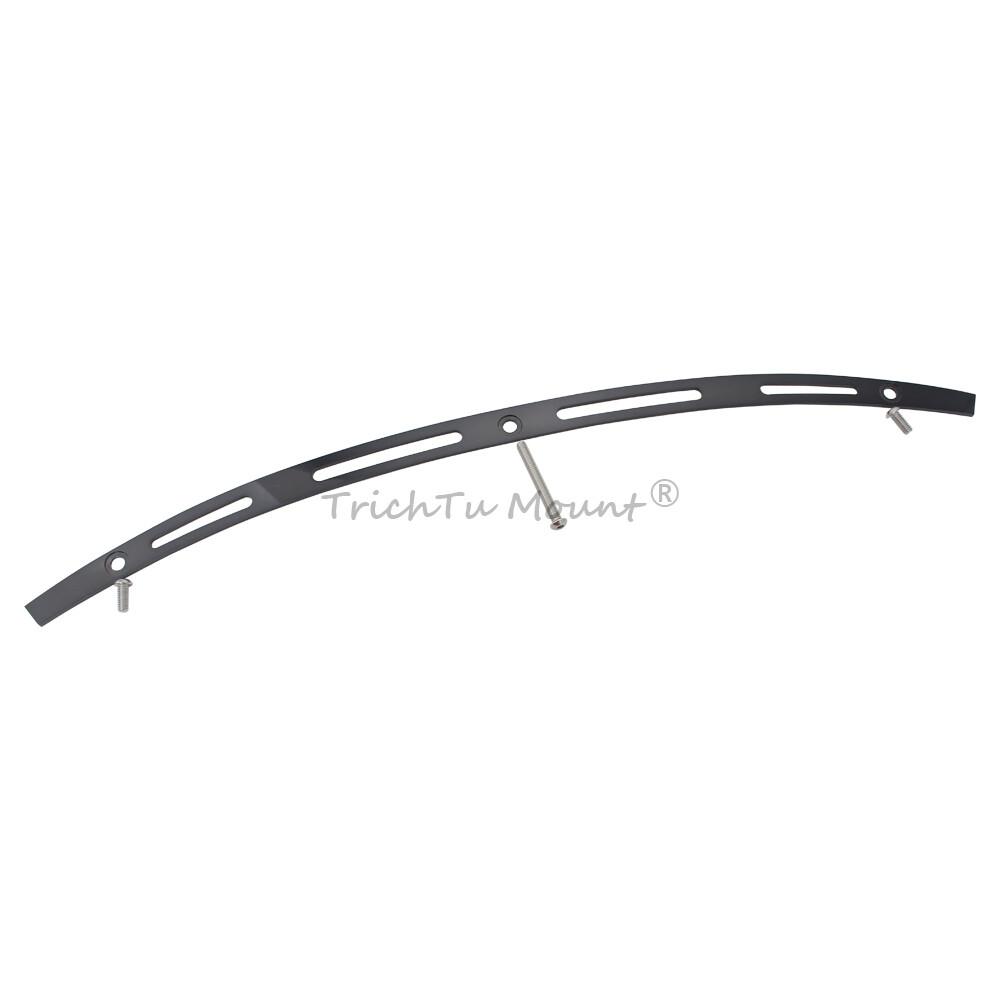 Black 4 Slotted Batwing Fairing Windshield Trim For Harley Street Glide 14-2022