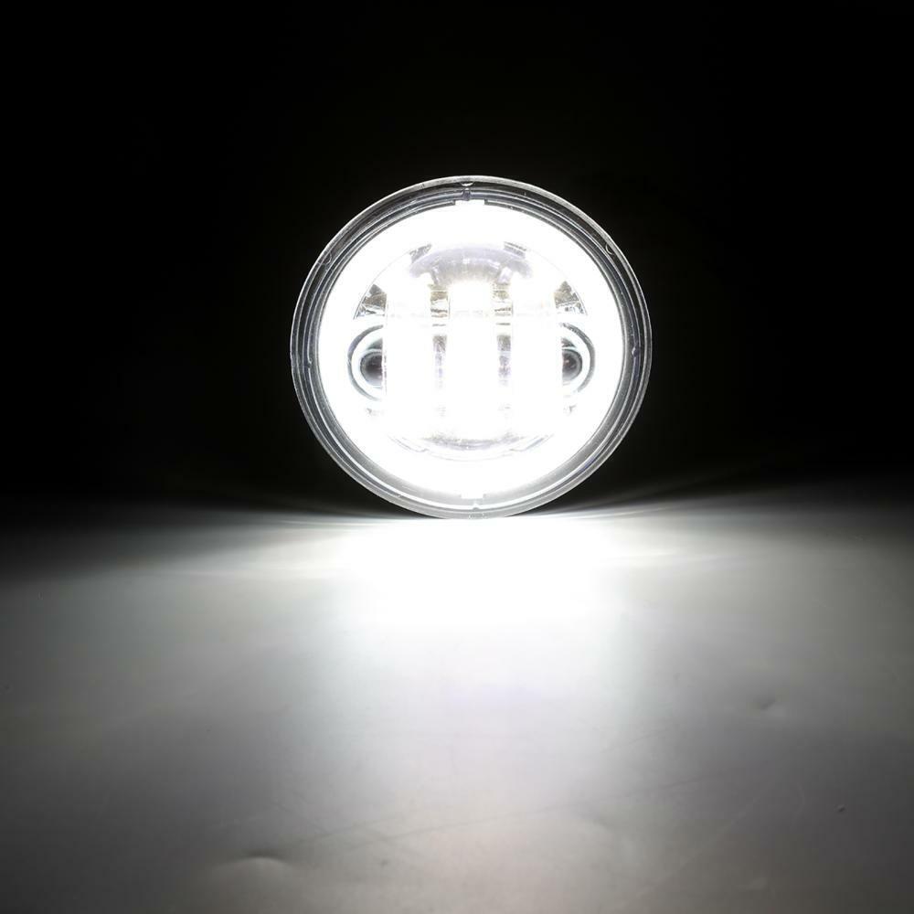 4.5″ inch 90W Round LED Fog Lights White Angel Eyes Driving for Offroad Truck