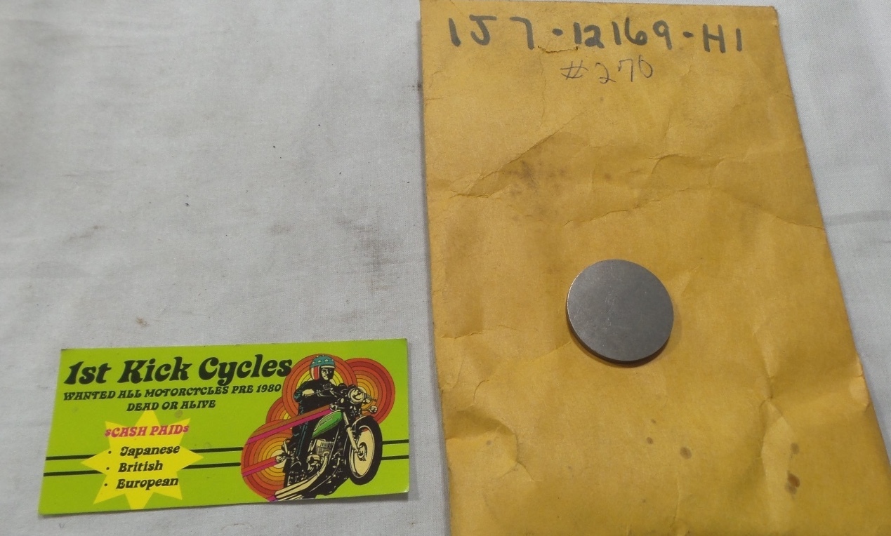 NOS YAMAHA FJ600 XJ XJ700 XJ750 XS1100 XS750 YX600 VALVE PAD 2.70 1J7-12169-H1