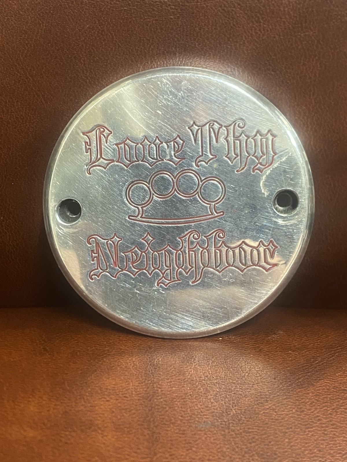 Harley Davidson Custom Machined Aluminum 2 Hole Horizontal Big Twin Timer Cover