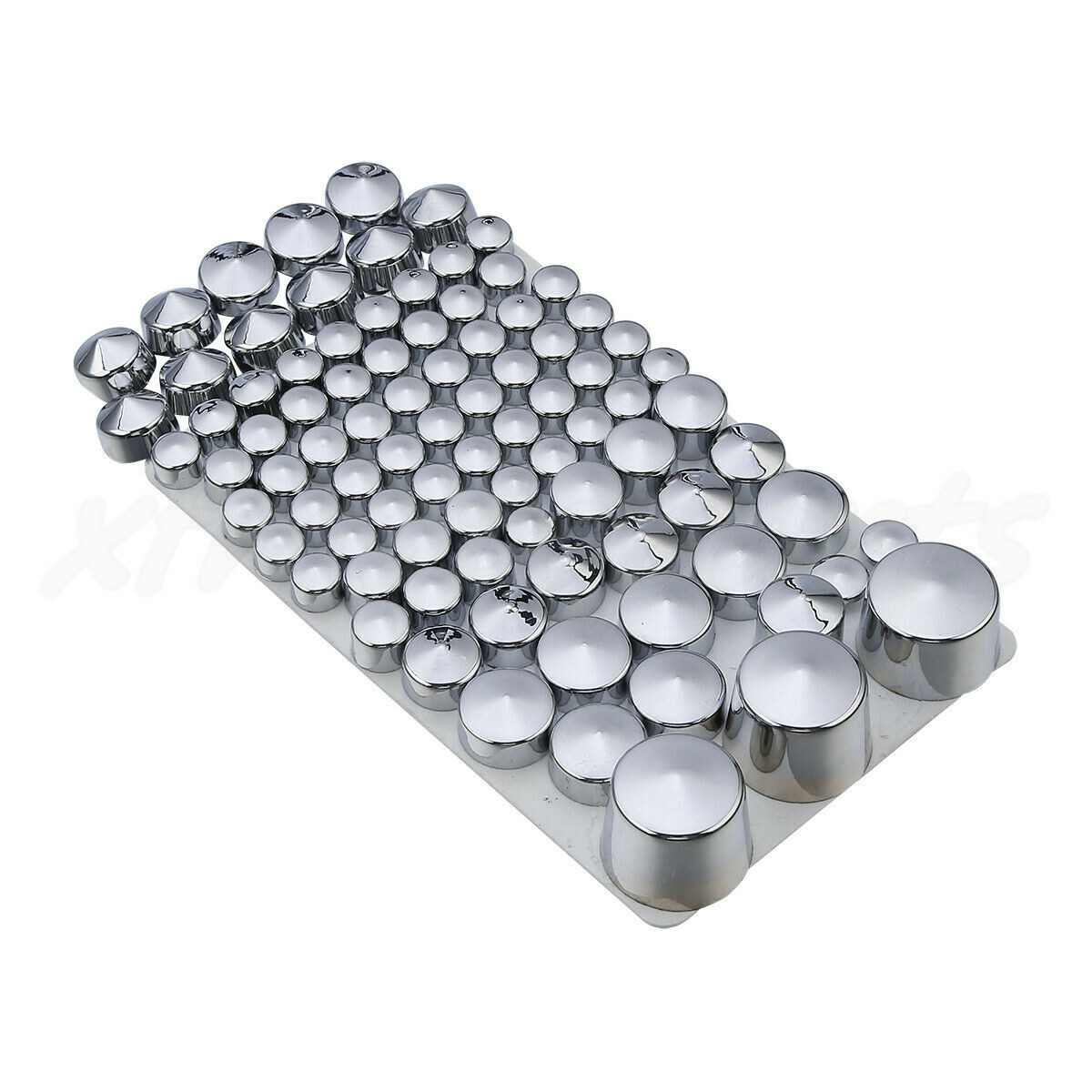 87x Chrome Bolt Screw Toppers Caps Covers Fit For Harley Softail Twin Cam 84-06