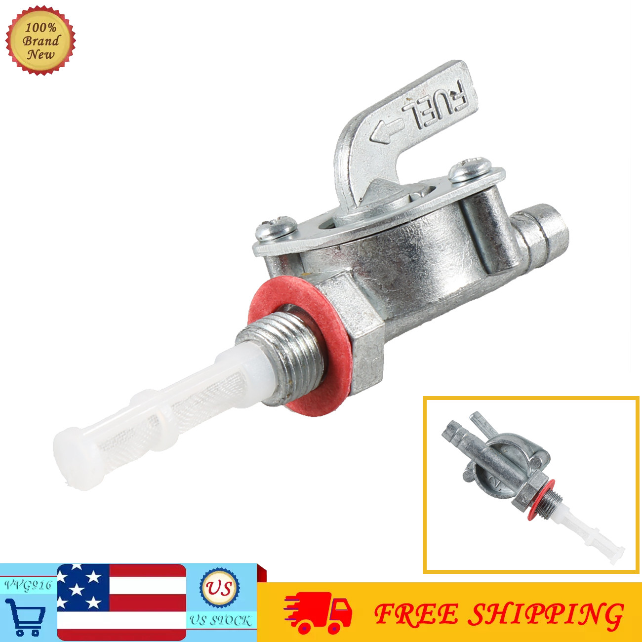 Gas Fuel Petcock For 49cc 50cc 66cc 80cc Motorized Motorised Bicycle Bike new