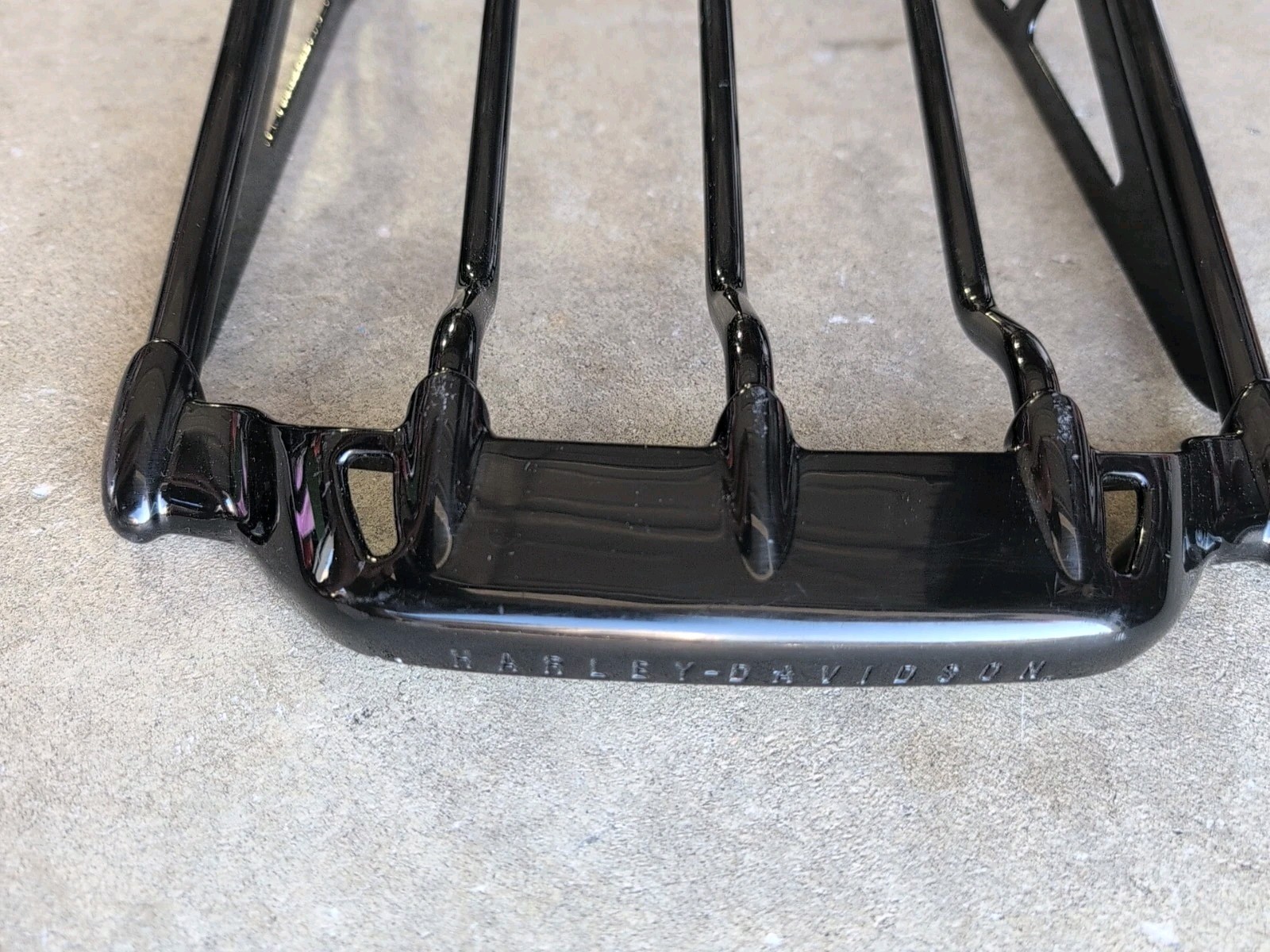 07-24 Harley Davidson Air wing Luggage Rack Touring BLACK Two Up Fast Fat Boy