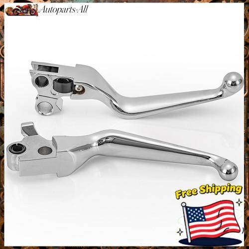 Pair Brake & Clutch Levers Hand Grip For Harley Sportster Custom XL1200C 2004-13