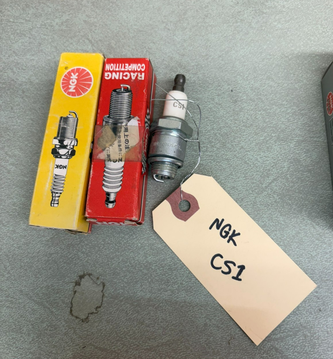 THREE NGK SPARK PLUGS VARIETY PACK 3559, BR8EG, CS1)