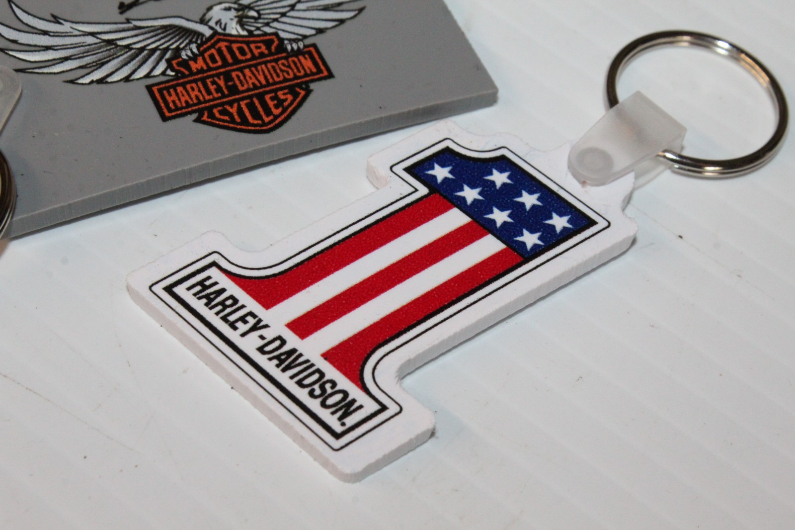 Jim’s Harley-Davidson Mendon Ohio Keychains Harley Emblem AMF #1