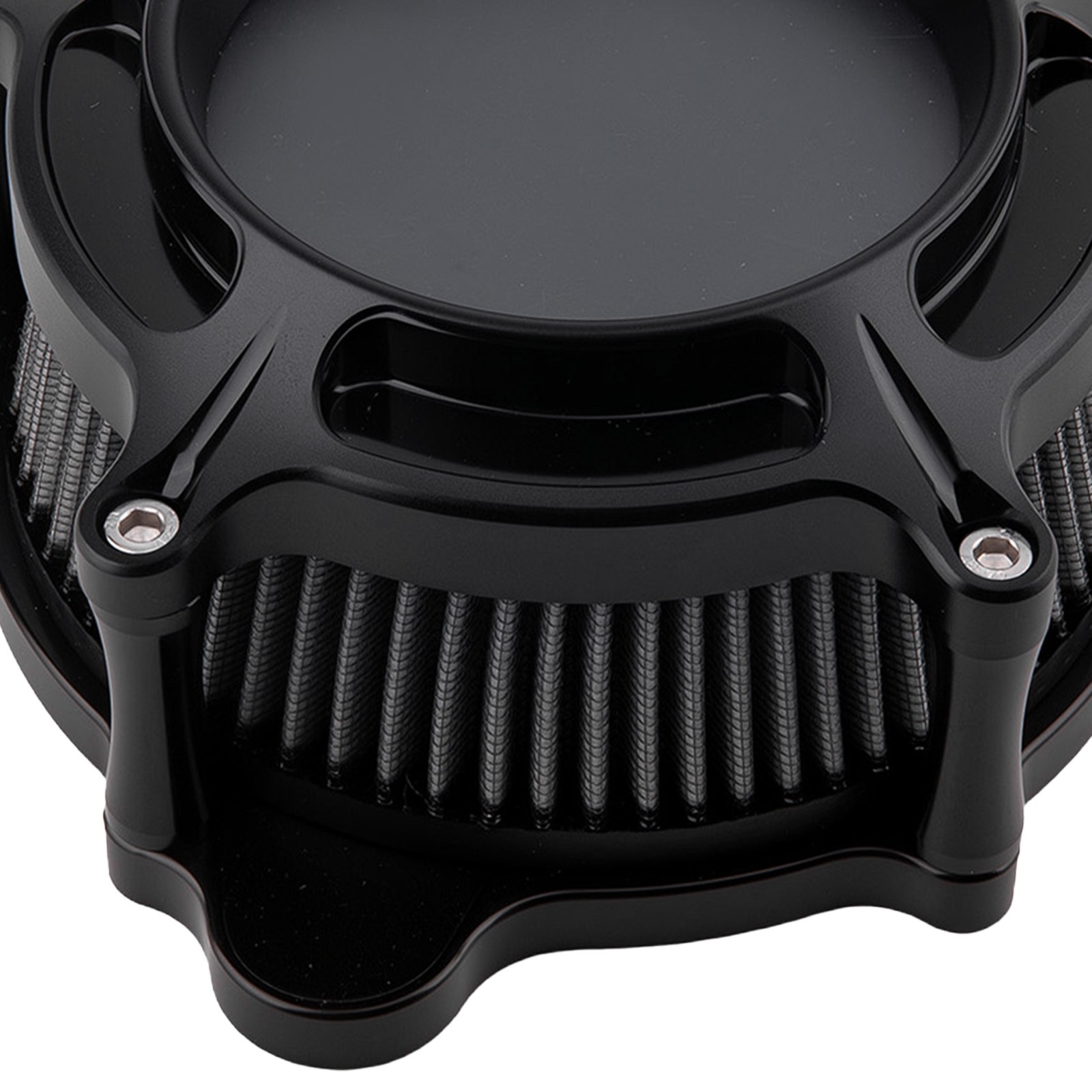 Black Air Filter System for Harley Dyna FXDLS 2017 CNC Billet Aluminum