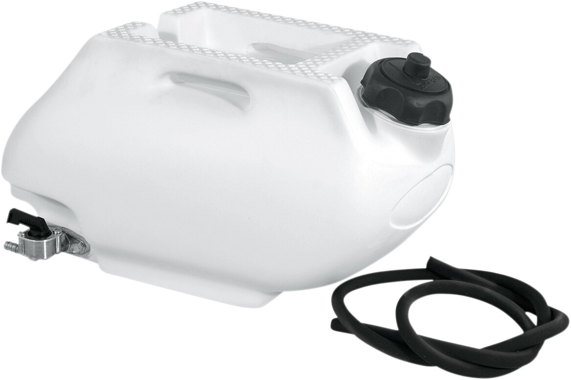 Acerbis Auxiliary Fuel Tank White 1.6 gal 12x8x6.5 in