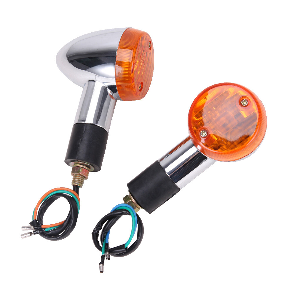Pair Turn Signals Blinkers For Honda Shadow VT750/1100/VTX 1300 1800 GL Valkyrie