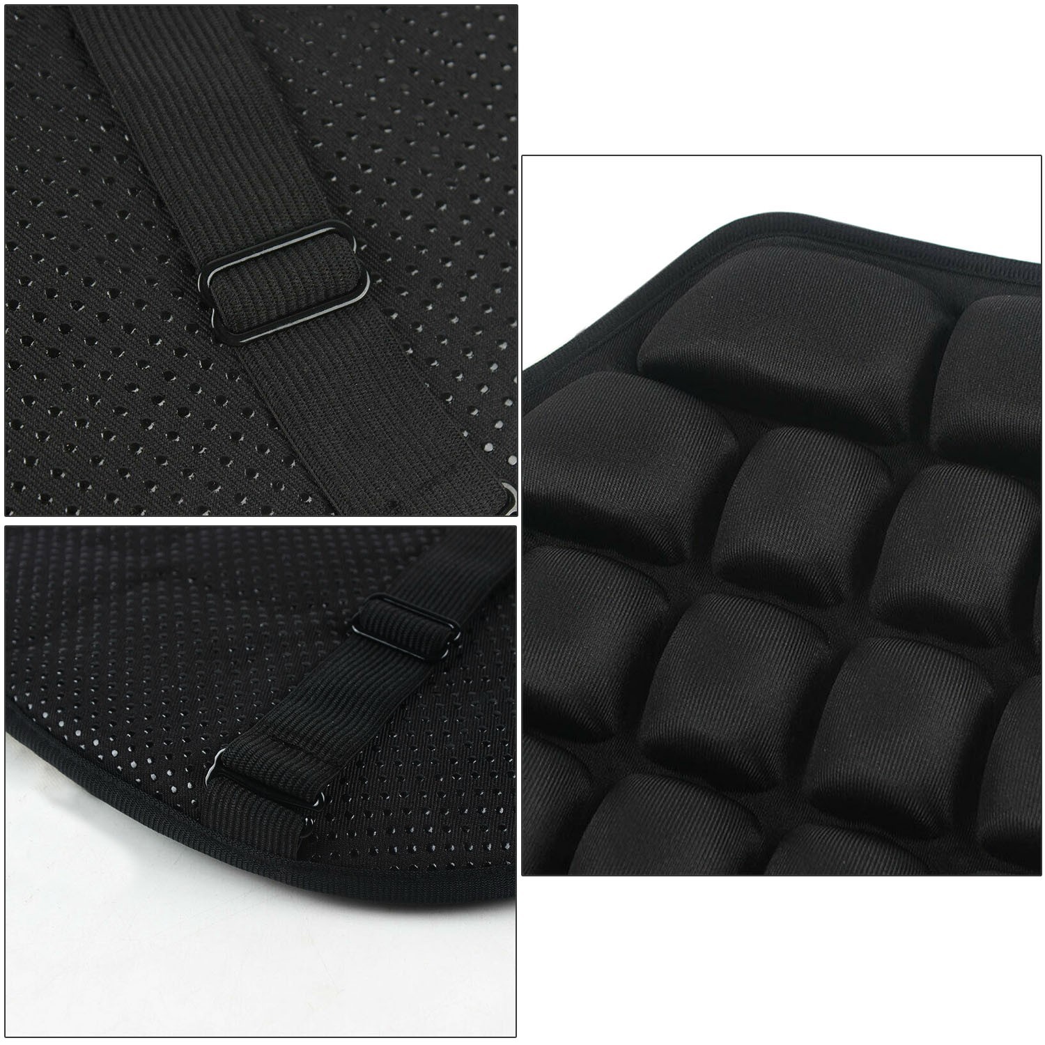 Motorcycle 3D Comfort Gel Seat Cushion Universal Motorbike Shockproof Pad Cover