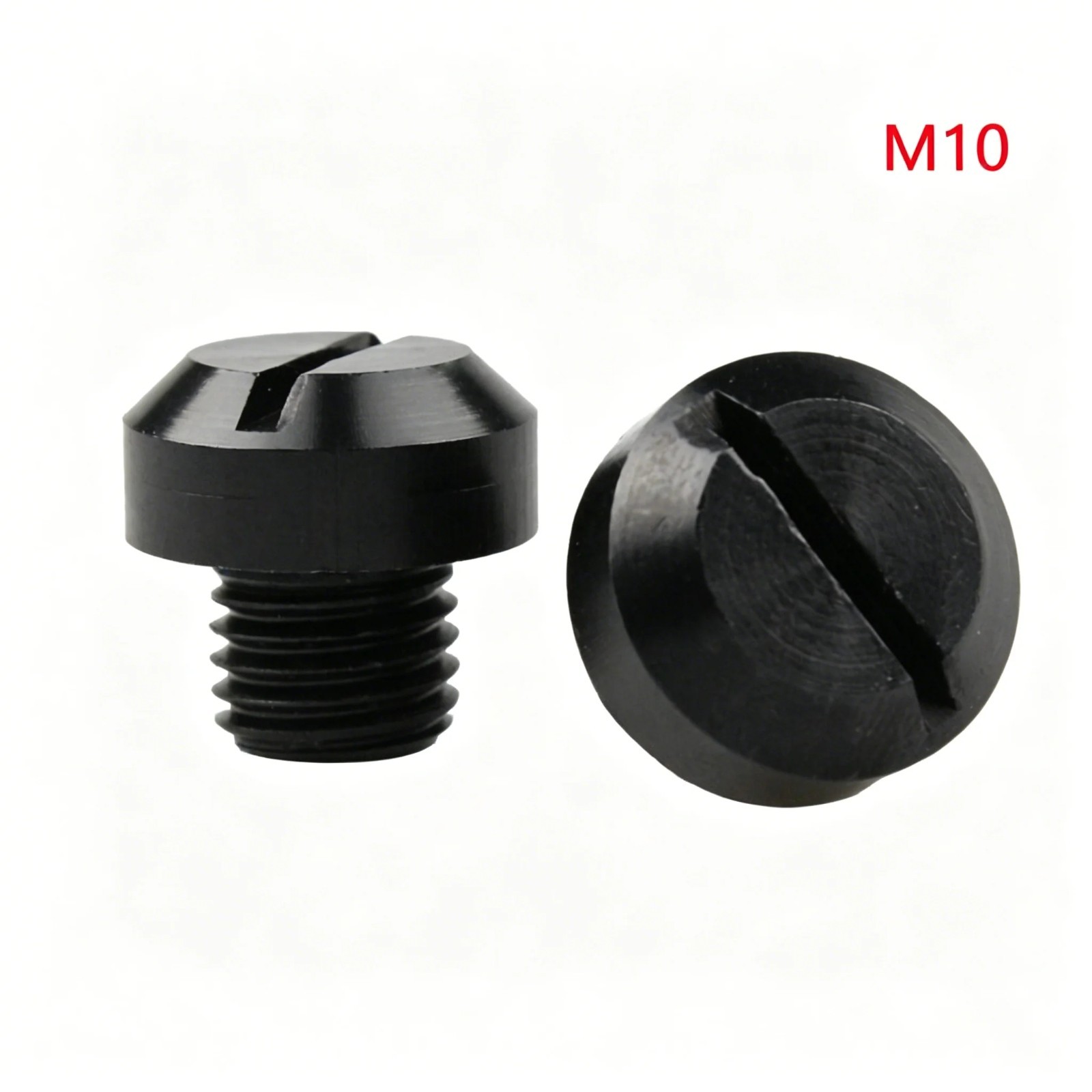 2x M10 Motorcycle Mirror Hole Plug Screws CNC Aluminum Thread Covers Pair UK