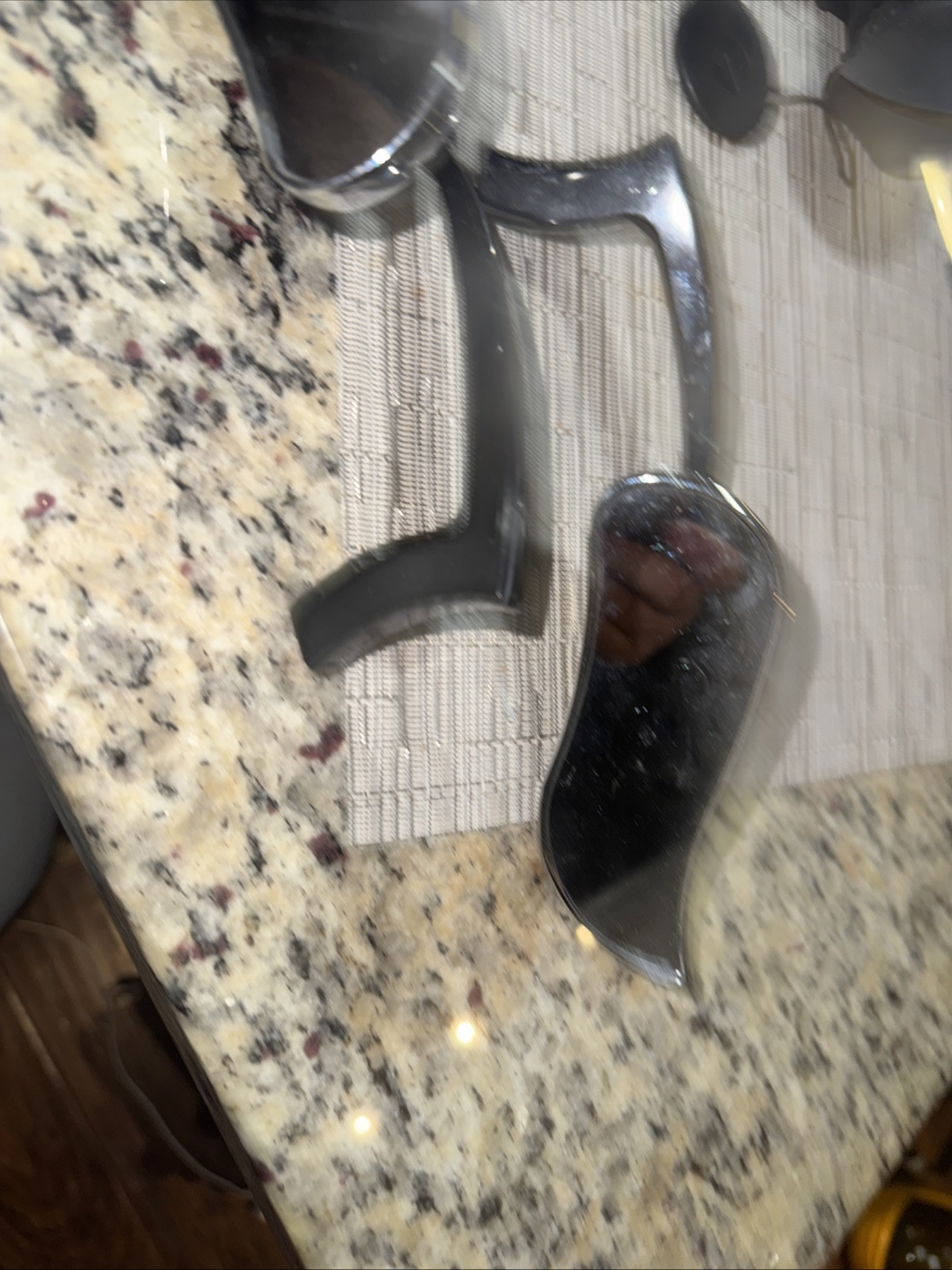 Harley Mirror Custom Chrome And Black Crescent Style Chopper Eye Brow