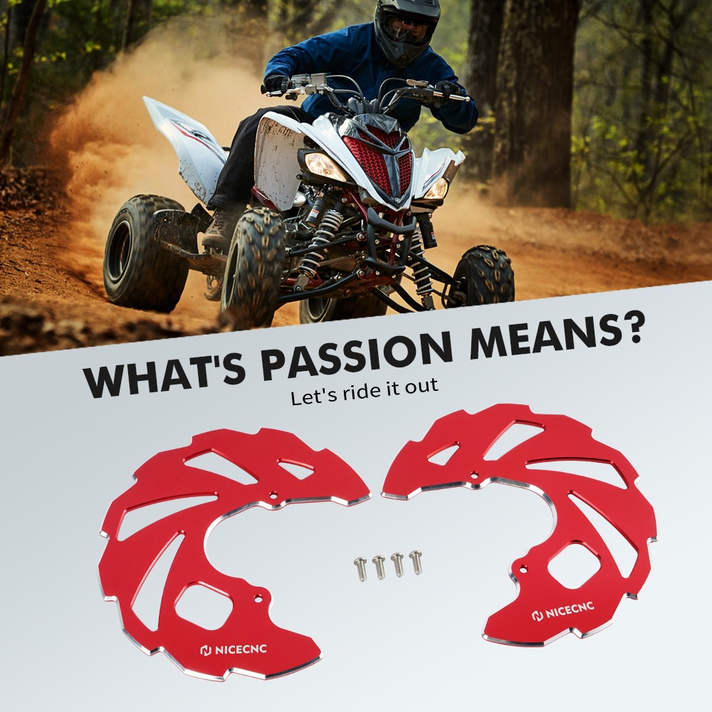 For YAMAHA YFZ450R ATV Front Wheel Ring Shield Cover Protection #5TG-2514A-00-00