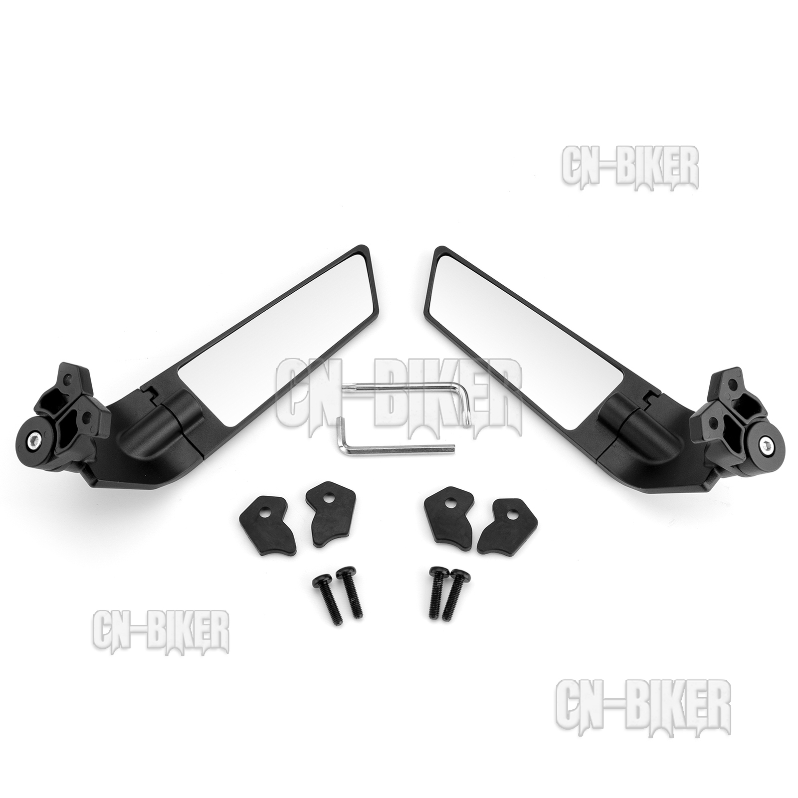 Adjustable Side Mirrors Rearview Wind Wing Mirror For Suzuki GSXR 600 750 1000