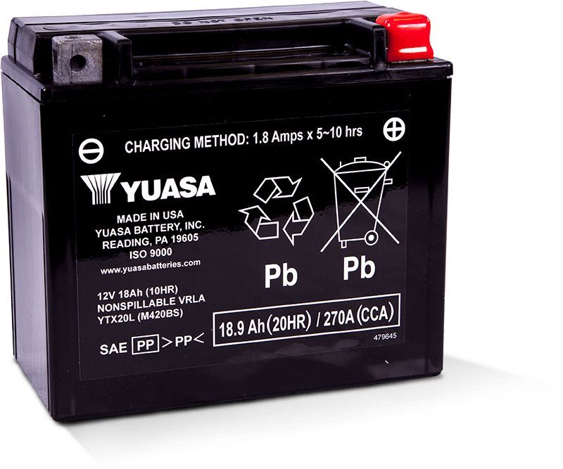 Maintenance Free YTX20L Battery For Maverick X3 Max RR DS Turbo DPS 2013-23