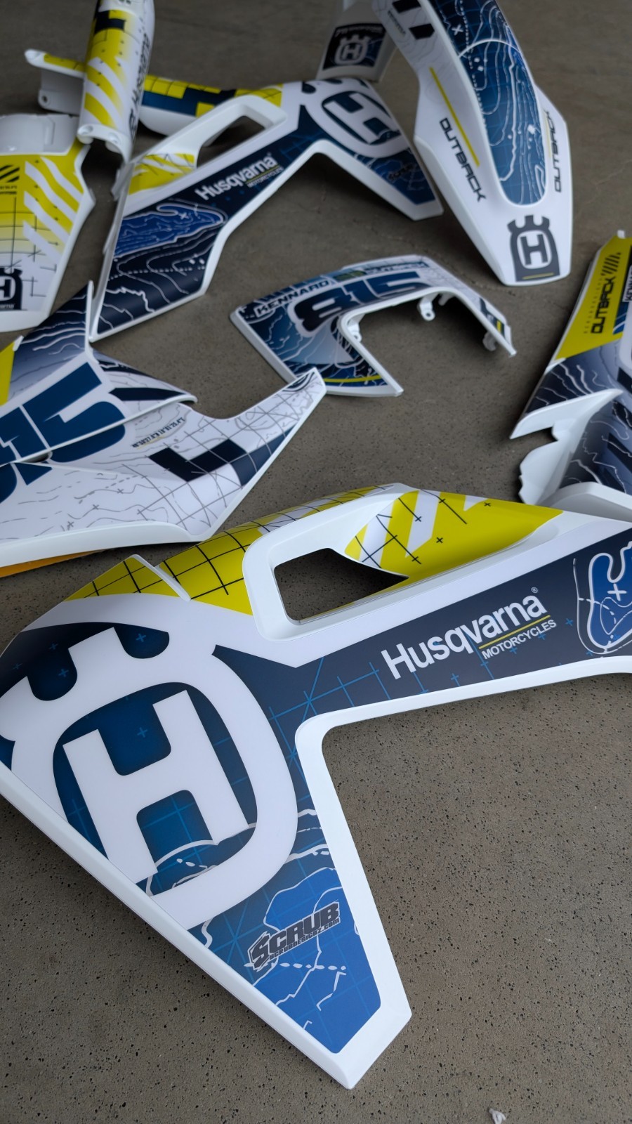Plastics + Graphics Husqvarna TE FE 2020 2021 2022 2023