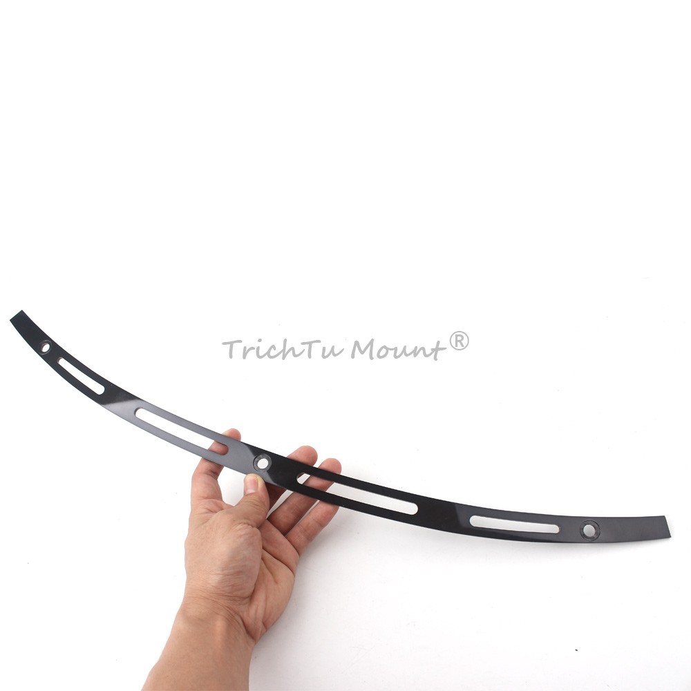 Black 4 Slotted Batwing Fairing Windshield Trim For Harley Electra Glide 14-2022