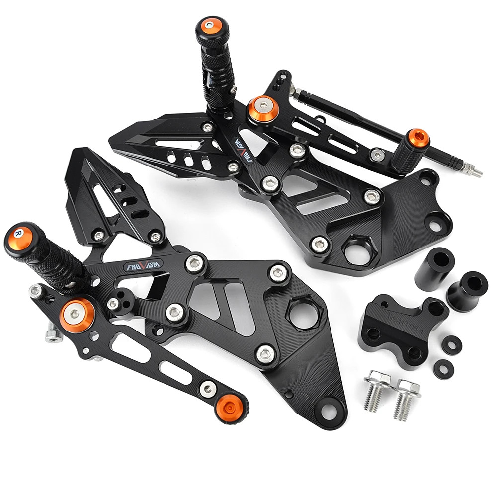 For K-TM RC390 200 125 2022-2024 Adjustable Rearset Footrests Foot Pegs Pedal