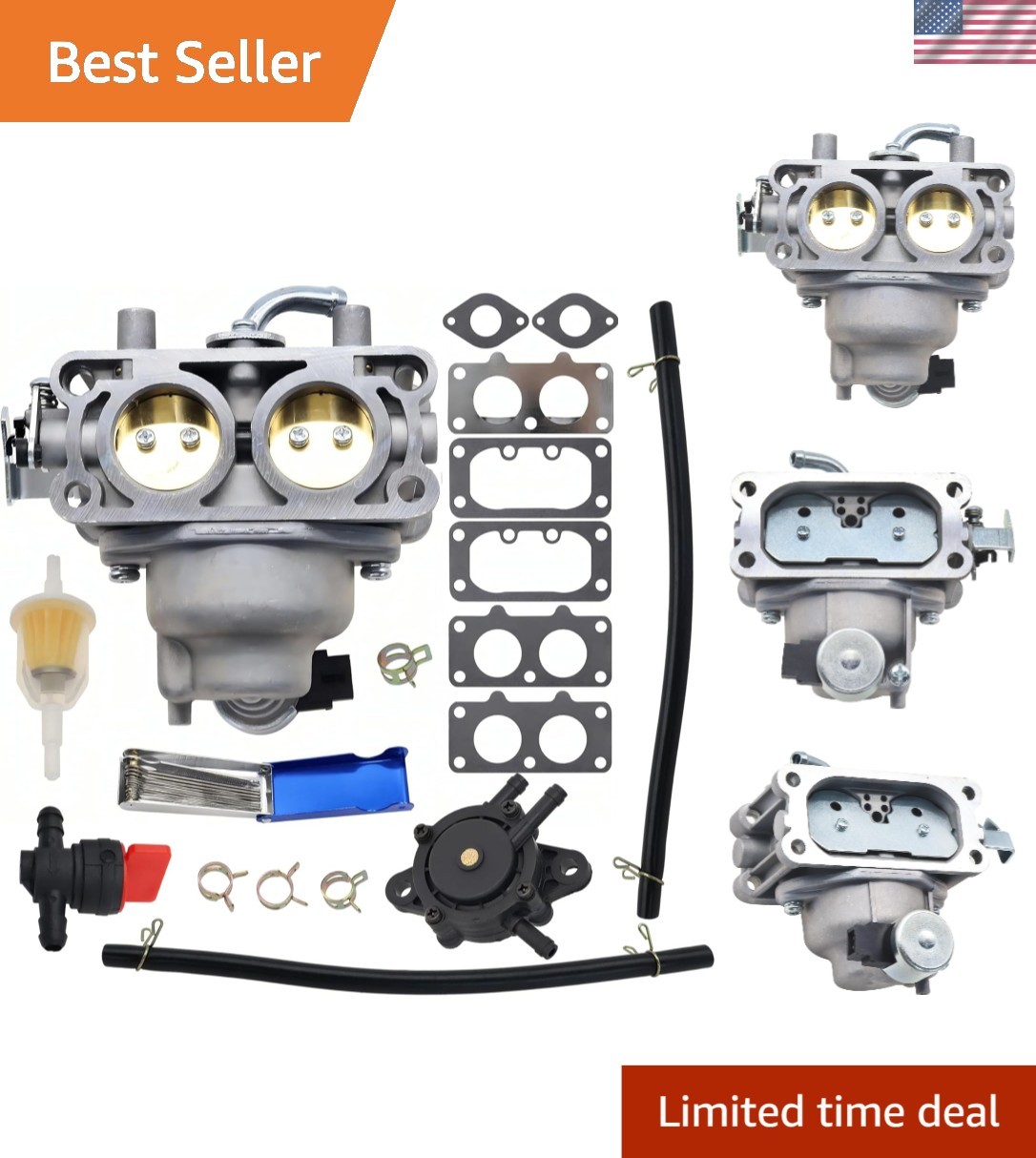 Carburetor for Kawasaki FX691V 4-Cycle Engine Replaces 15004-1012 15004-0931