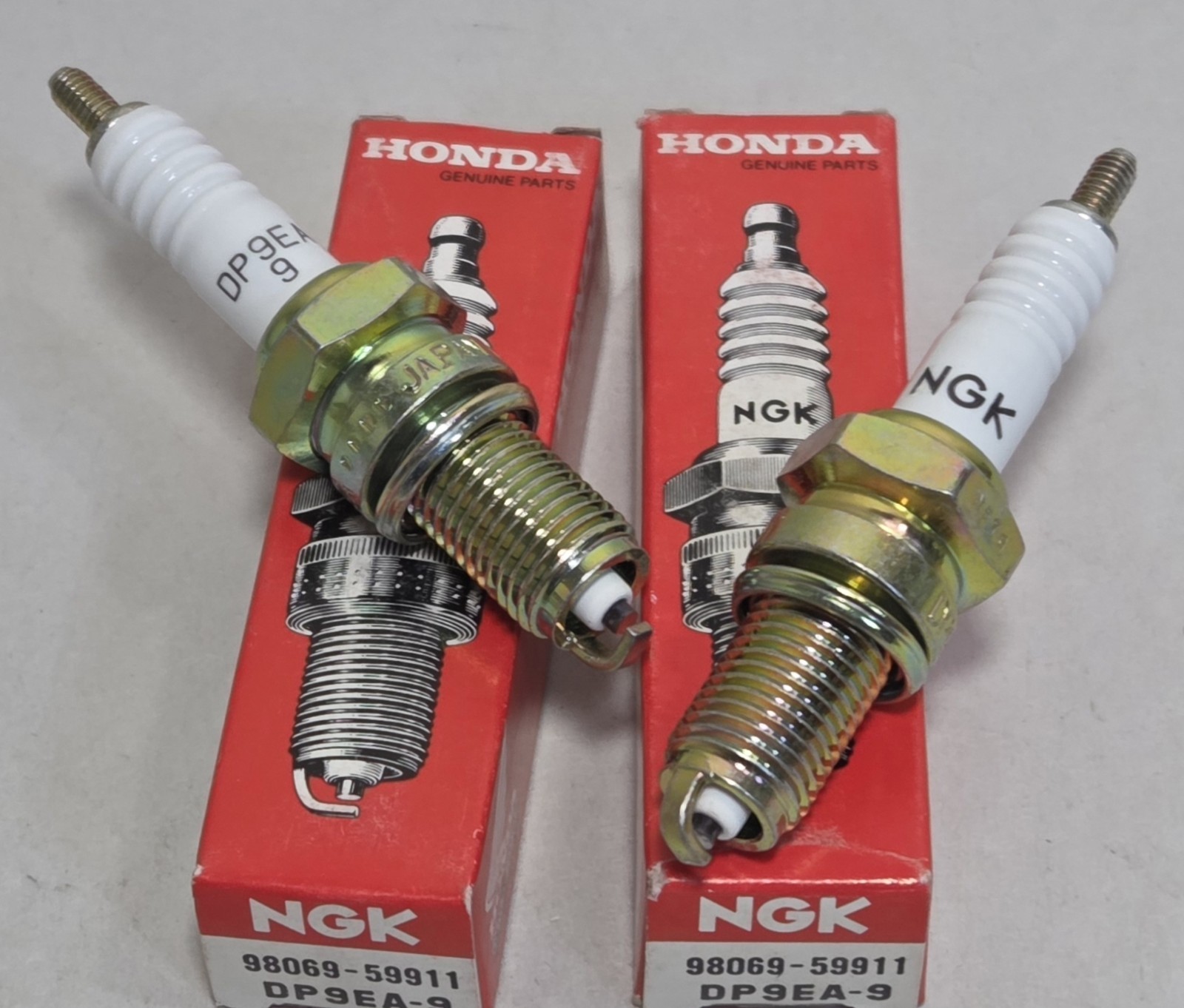 2 NEW Genuine NGK DP9EA-9 Factory Honda Motorcycle Spark Plug OEM 98069-59911