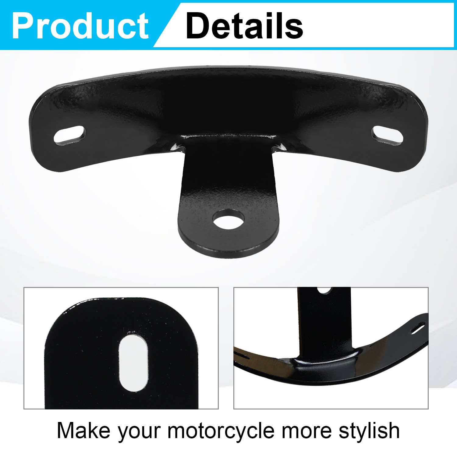 Motor Curved Vertical Mount License Plate Bracket For Harley Sportster 1993-Up