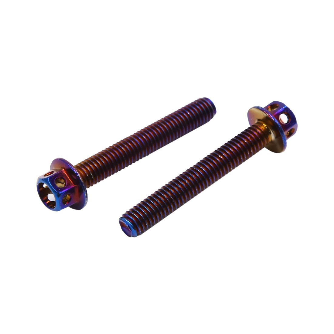 8Pcs Colorful Titanium Alloy Motorcycle Hexagon Bolts Screws Fastener M6 x 40mm