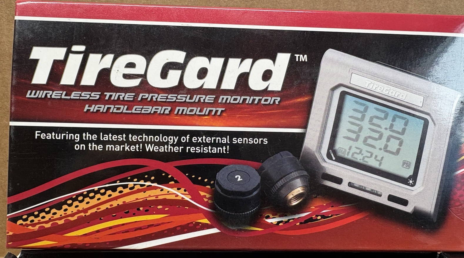 Tire Gard 13-318 Wireless Tire Pressure Monitoring System Handlebar Mount BBP