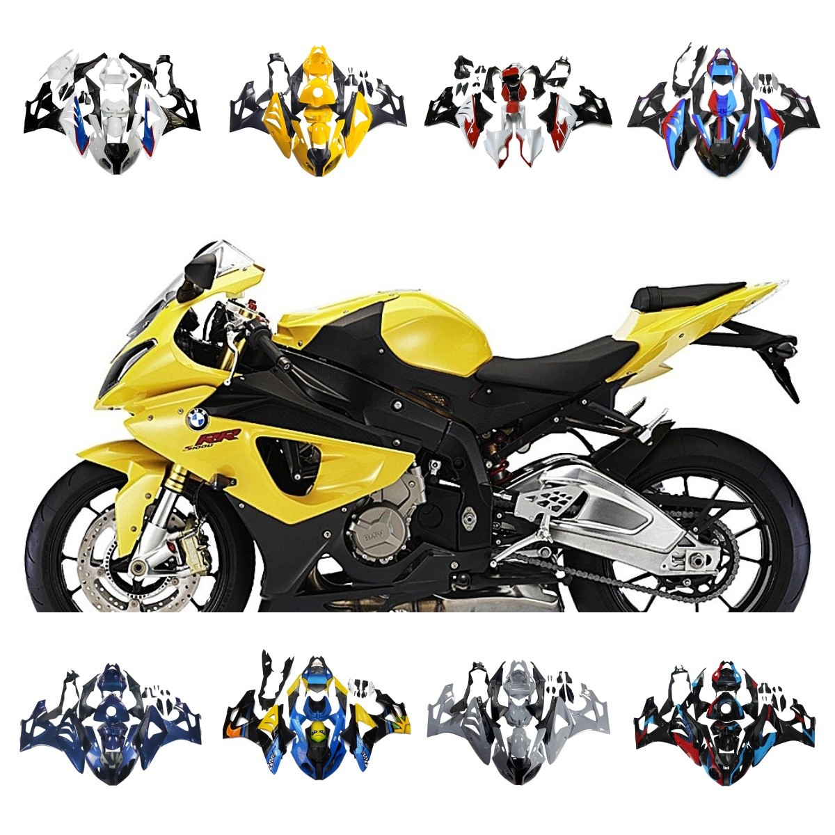 ABS Plastics Bodywork For BMW S1000RR 2009 2010 2011 2012 2013 2014 Fairing Kit