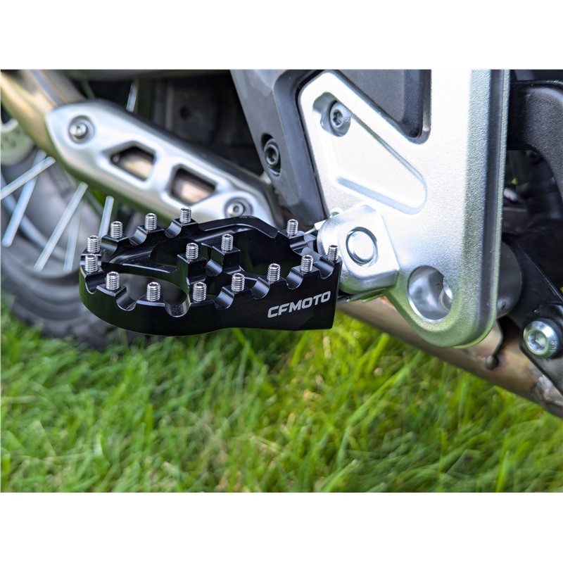 CFMoto 2025 Ibex 450 Wide Billet Aluminum Rally Footpegs Set 6AQV-802200-6000