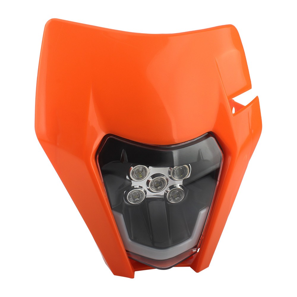 Motorcycle Headlight LED Enduro for KTM EXC XC SX MX XC 125 250 300 450 Orange