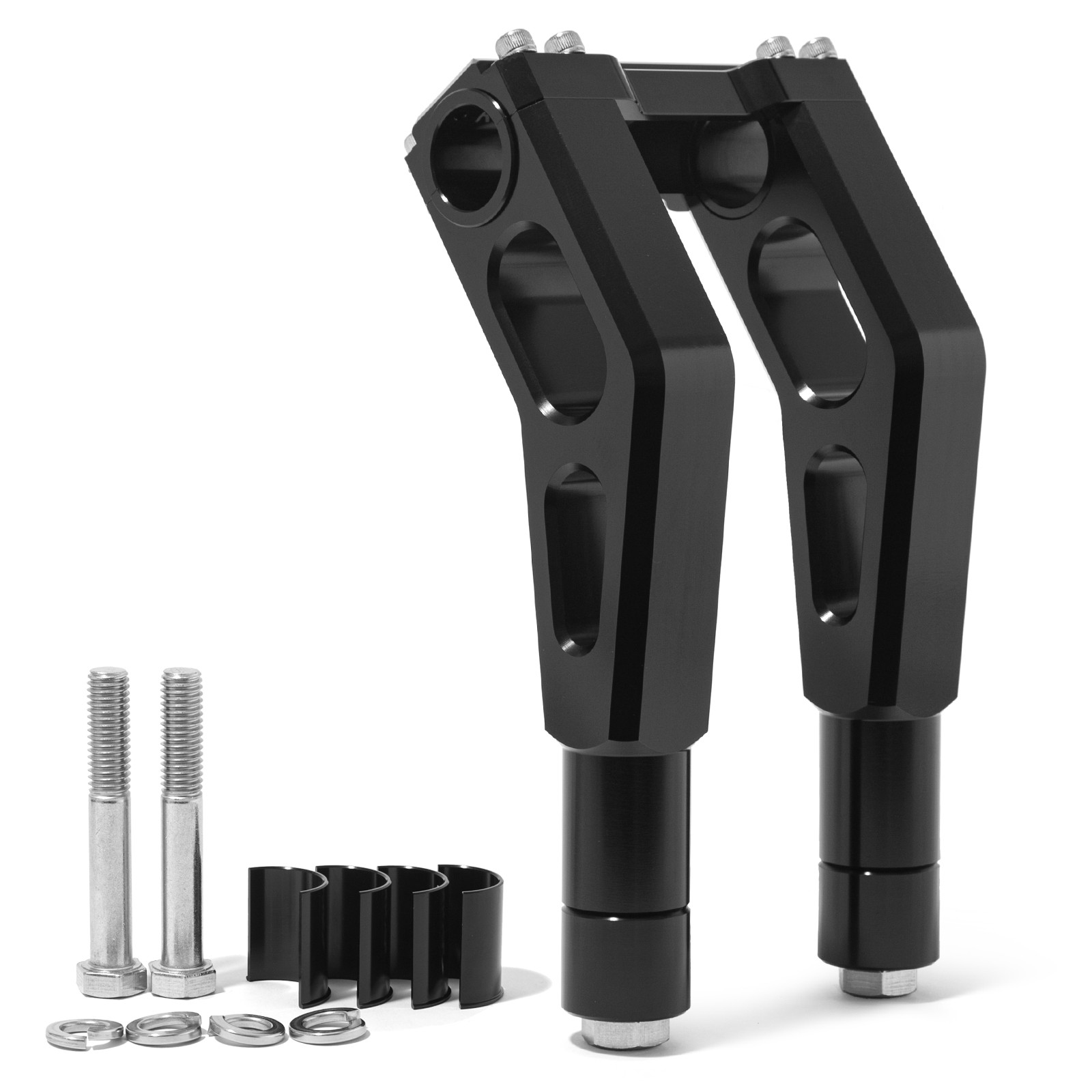Pullback 7″ 8″ Riser Clamp For Harley Club Style 1″ 1.25″ 1-1/8″bar Dyna Softail